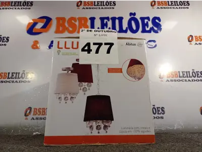 LOTE 477 - 01 LUMINÁRIA PENDENTE SÃO PAULO. (NO ESTADO) ATENÇÃO! FAZER A VISITAÇÃO ANTES DE ARREMATAR, NÃO SABEMOS SE FUNCIONA. LEILÃO NÃO TEM GARANTIA E NEM DEVOLUÇÃO, SUJEITO A POSSÍVEIS AVARIAS VISÍVEIS/OCULTAS E/OU AUSÊNCIA DE COMPONENTES.