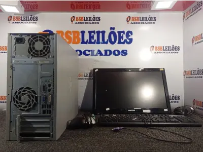 LOTE 352 - 01 CPU, 01 MONITOR, 01 TECLADO E 01 MOUSE. (NO ESTADO) ATENÇÃO! FAZER A VISITAÇÃO ANTES DE ARREMATAR, NÃO SABEMOS SE FUNCIONA. LEILÃO NÃO TEM GARANTIA E NEM DEVOLUÇÃO, SUJEITO A POSSÍVEIS AVARIAS VISÍVEIS/OCULTAS E/OU AUSÊNCIA DE COMPONENTES.