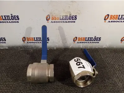 LOTE 567 - 02 REGISTROS DE ESFERA EM METAL 2.1/2. (NO ESTADO) ATENÇÃO! FAZER A VISITAÇÃO ANTES DE ARREMATAR, NÃO SABEMOS SE FUNCIONA. LEILÃO NÃO TEM GARANTIA E NEM DEVOLUÇÃO, SUJEITO A POSSÍVEIS AVARIAS VISÍVEIS/OCULTAS E/OU AUSÊNCIA DE COMPONENTES.