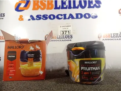 LOTE 371 - 01 ESPREMEDOR FRUITMAX 127V. (NO ESTADO) ATENÇÃO! FAZER A VISITAÇÃO ANTES DE ARREMATAR, NÃO SABEMOS SE FUNCIONA. LEILÃO NÃO TEM GARANTIA E NEM DEVOLUÇÃO, SUJEITO A POSSÍVEIS AVARIAS VISÍVEIS/OCULTAS E/OU AUSÊNCIA DE COMPONENTES.