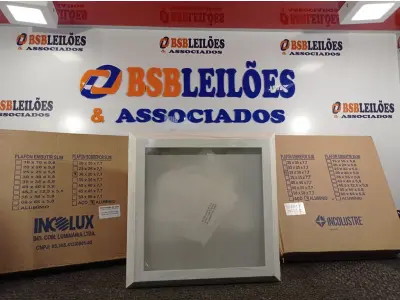 LOTE 308 - 03 PLAFONS DE SOBREPOR 30X30 MARCAS INCOLUSTRE. (NO ESTADO) ATENÇÃO! FAZER A VISITAÇÃO ANTES DE ARREMATAR, NÃO SABEMOS SE FUNCIONA. LEILÃO NÃO TEM GARANTIA E NEM DEVOLUÇÃO, SUJEITO A POSSÍVEIS AVARIAS VISÍVEIS/OCULTAS E/OU AUSÊNCIA DE COMPONENTES.