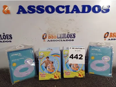 LOTE 442 - 05 BOIAS INFANTIS. (NO ESTADO) ATENÇÃO! FAZER A VISITAÇÃO ANTES DE ARREMATAR, NÃO SABEMOS SE FUNCIONA. LEILÃO NÃO TEM GARANTIA E NEM DEVOLUÇÃO, SUJEITO A POSSÍVEIS AVARIAS VISÍVEIS/OCULTAS E/OU AUSÊNCIA DE COMPONENTES.