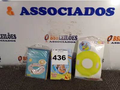 LOTE 436 - 03 BOIAS INFANTIS. (NO ESTADO) ATENÇÃO! FAZER A VISITAÇÃO ANTES DE ARREMATAR, NÃO SABEMOS SE FUNCIONA. LEILÃO NÃO TEM GARANTIA E NEM DEVOLUÇÃO, SUJEITO A POSSÍVEIS AVARIAS VISÍVEIS/OCULTAS E/OU AUSÊNCIA DE COMPONENTES.