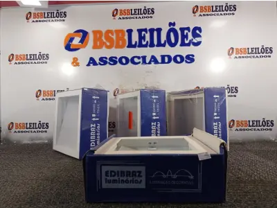 LOTE 296 - 04 LUMINÁRIAS DE EMBUTIR MARCAS EDIBRAZ. (NO ESTADO) ATENÇÃO! FAZER A VISITAÇÃO ANTES DE ARREMATAR, NÃO SABEMOS SE FUNCIONA. LEILÃO NÃO TEM GARANTIA E NEM DEVOLUÇÃO, SUJEITO A POSSÍVEIS AVARIAS VISÍVEIS/OCULTAS E/OU AUSÊNCIA DE COMPONENTES.