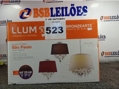 LOTE 523 - 01 PENDENTE SÃO PAULO 3XE27 VINHO. (NO ESTADO) ATENÇÃO! FAZER A VISITAÇÃO ANTES DE ARREMATAR, NÃO SABEMOS SE FUNCIONA. LEILÃO NÃO TEM GARANTIA E NEM DEVOLUÇÃO, SUJEITO A POSSÍVEIS AVARIAS VISÍVEIS/OCULTAS E/OU AUSÊNCIA DE COMPONENTES.