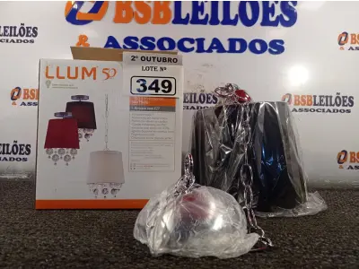 LOTE 349 - 01 LUMINÁRIA PENDENTE SÃO PAULO. (NO ESTADO) ATENÇÃO! FAZER A VISITAÇÃO ANTES DE ARREMATAR, NÃO SABEMOS SE FUNCIONA. LEILÃO NÃO TEM GARANTIA E NEM DEVOLUÇÃO, SUJEITO A POSSÍVEIS AVARIAS VISÍVEIS/OCULTAS E/OU AUSÊNCIA DE COMPONENTES.