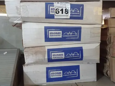 LOTE 618 - 04 POSTES BALIZADOR 50/2 50CM (02 NA COR BRANCA E 02 NA COR PRETA). (NO ESTADO) ATENÇÃO! FAZER A VISITAÇÃO ANTES DE ARREMATAR, NÃO SABEMOS SE FUNCIONA. LEILÃO NÃO TEM GARANTIA E NEM DEVOLUÇÃO, SUJEITO A POSSÍVEIS AVARIAS VISÍVEIS/OCULTAS E/OU AUSÊNCIA DE COMPONENTES.