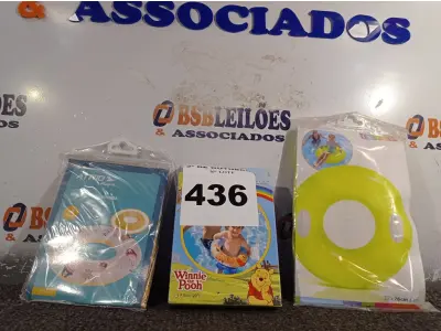 LOTE 436 - 03 BOIAS INFANTIS. (NO ESTADO) ATENÇÃO! FAZER A VISITAÇÃO ANTES DE ARREMATAR, NÃO SABEMOS SE FUNCIONA. LEILÃO NÃO TEM GARANTIA E NEM DEVOLUÇÃO, SUJEITO A POSSÍVEIS AVARIAS VISÍVEIS/OCULTAS E/OU AUSÊNCIA DE COMPONENTES.