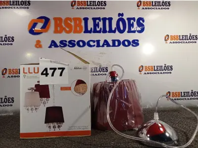 LOTE 477 - 01 LUMINÁRIA PENDENTE SÃO PAULO. (NO ESTADO) ATENÇÃO! FAZER A VISITAÇÃO ANTES DE ARREMATAR, NÃO SABEMOS SE FUNCIONA. LEILÃO NÃO TEM GARANTIA E NEM DEVOLUÇÃO, SUJEITO A POSSÍVEIS AVARIAS VISÍVEIS/OCULTAS E/OU AUSÊNCIA DE COMPONENTES.