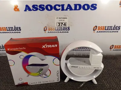 LOTE 374 - 01 CAIXA DE SOM/CARREGADOR SEM FIO. (NO ESTADO) ATENÇÃO! FAZER A VISITAÇÃO ANTES DE ARREMATAR, NÃO SABEMOS SE FUNCIONA. LEILÃO NÃO TEM GARANTIA E NEM DEVOLUÇÃO, SUJEITO A POSSÍVEIS AVARIAS VISÍVEIS/OCULTAS E/OU AUSÊNCIA DE COMPONENTES.