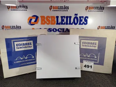 LOTE 491 - 03 LUMINÁRIAS DE EMBUTIR MARCA EDIBRAZ CÓD. 1504. (NO ESTADO) ATENÇÃO! FAZER A VISITAÇÃO ANTES DE ARREMATAR, NÃO SABEMOS SE FUNCIONA. LEILÃO NÃO TEM GARANTIA E NEM DEVOLUÇÃO, SUJEITO A POSSÍVEIS AVARIAS VISÍVEIS/OCULTAS E/OU AUSÊNCIA DE COMPONENTES.