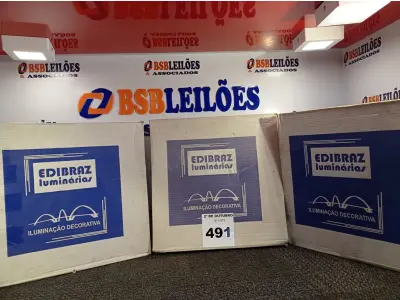 LOTE 491 - 03 LUMINÁRIAS DE EMBUTIR MARCA EDIBRAZ CÓD. 1504. (NO ESTADO) ATENÇÃO! FAZER A VISITAÇÃO ANTES DE ARREMATAR, NÃO SABEMOS SE FUNCIONA. LEILÃO NÃO TEM GARANTIA E NEM DEVOLUÇÃO, SUJEITO A POSSÍVEIS AVARIAS VISÍVEIS/OCULTAS E/OU AUSÊNCIA DE COMPONENTES.