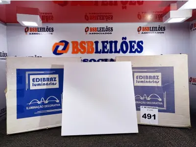 LOTE 491 - 03 LUMINÁRIAS DE EMBUTIR MARCA EDIBRAZ CÓD. 1504. (NO ESTADO) ATENÇÃO! FAZER A VISITAÇÃO ANTES DE ARREMATAR, NÃO SABEMOS SE FUNCIONA. LEILÃO NÃO TEM GARANTIA E NEM DEVOLUÇÃO, SUJEITO A POSSÍVEIS AVARIAS VISÍVEIS/OCULTAS E/OU AUSÊNCIA DE COMPONENTES.
