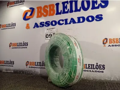 LOTE 095 - 01 ROLO DE CABO FLEXÍVEL 100M 1X 10MM NA COR VERDE(NOVO). (NO ESTADO) ATENÇÃO! FAZER A VISITAÇÃO ANTES DE ARREMATAR, NÃO SABEMOS SE FUNCIONA. LEILÃO NÃO TEM GARANTIA E NEM DEVOLUÇÃO, SUJEITO A POSSÍVEIS AVARIAS VISÍVEIS/OCULTAS E/OU AUSÊNCIA DE COMPONENTES.