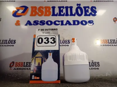 LOTE 033 - 01 LUMINÁRIA USB 60W. (NO ESTADO) ATENÇÃO! FAZER A VISITAÇÃO ANTES DE ARREMATAR, NÃO SABEMOS SE FUNCIONA. LEILÃO NÃO TEM GARANTIA E NEM DEVOLUÇÃO, SUJEITO A POSSÍVEIS AVARIAS VISÍVEIS/OCULTAS E/OU AUSÊNCIA DE COMPONENTES.