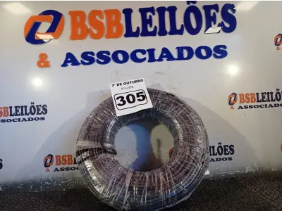 LOTE 305 - 01 ROLO DE CABO FLEXÍVEL 100M 1X 10MM NA COR PRETA(NOVO). (NO ESTADO) ATENÇÃO! FAZER A VISITAÇÃO ANTES DE ARREMATAR, NÃO SABEMOS SE FUNCIONA. LEILÃO NÃO TEM GARANTIA E NEM DEVOLUÇÃO, SUJEITO A POSSÍVEIS AVARIAS VISÍVEIS/OCULTAS E/OU AUSÊNCIA DE COMPONENTES.