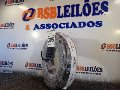 LOTE 305 - 01 ROLO DE CABO FLEXÍVEL 100M 1X 10MM NA COR PRETA(NOVO). (NO ESTADO) ATENÇÃO! FAZER A VISITAÇÃO ANTES DE ARREMATAR, NÃO SABEMOS SE FUNCIONA. LEILÃO NÃO TEM GARANTIA E NEM DEVOLUÇÃO, SUJEITO A POSSÍVEIS AVARIAS VISÍVEIS/OCULTAS E/OU AUSÊNCIA DE COMPONENTES.