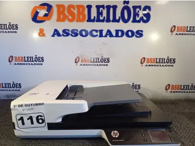 LOTE 116 - 01 SCANNER MARCA HP. (NO ESTADO) ATENÇÃO! FAZER A VISITAÇÃO ANTES DE ARREMATAR, NÃO SABEMOS SE FUNCIONA. LEILÃO NÃO TEM GARANTIA E NEM DEVOLUÇÃO, SUJEITO A POSSÍVEIS AVARIAS VISÍVEIS/OCULTAS E/OU AUSÊNCIA DE COMPONENTES.