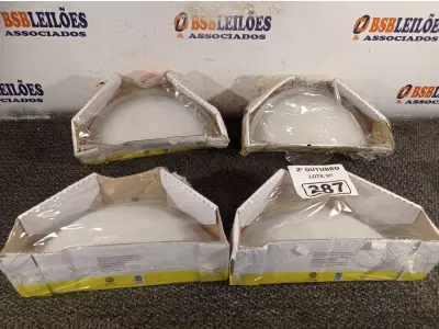 LOTE 287 - 04 ARANDELAS 30CM. (NO ESTADO) ATENÇÃO! FAZER A VISITAÇÃO ANTES DE ARREMATAR, NÃO SABEMOS SE FUNCIONA. LEILÃO NÃO TEM GARANTIA E NEM DEVOLUÇÃO, SUJEITO A POSSÍVEIS AVARIAS VISÍVEIS/OCULTAS E/OU AUSÊNCIA DE COMPONENTES.