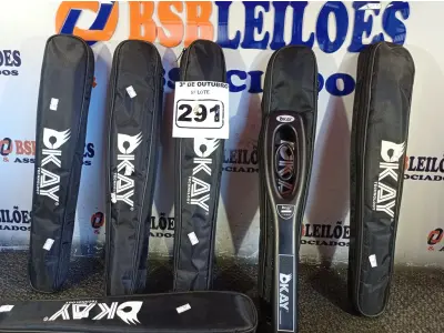 LOTE 291 - 10 DETECTORES DE METAL. (NO ESTADO) ATENÇÃO! FAZER A VISITAÇÃO ANTES DE ARREMATAR, NÃO SABEMOS SE FUNCIONA. LEILÃO NÃO TEM GARANTIA E NEM DEVOLUÇÃO, SUJEITO A POSSÍVEIS AVARIAS VISÍVEIS/OCULTAS E/OU AUSÊNCIA DE COMPONENTES.