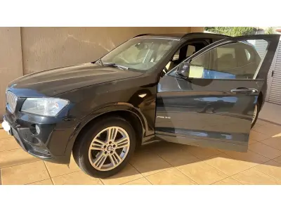 LOTE 635 - 01 I/BMW X3 XDRIVE 35I WX71,  COR PRETA, GASOLINA, ANO 2011/2011(NO ESTADO) (VISITAÇÃO AGENDAR 61-98153-0503) (VEÍCULO EM GOIÂNIA)
