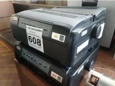 LOTE 608 - 02 IMPRESSORAS MATRICIAIS OKI MICROLINE 620. (NO ESTADO) ATENÇÃO! FAZER A VISITAÇÃO ANTES DE ARREMATAR, NÃO SABEMOS SE FUNCIONA. LEILÃO NÃO TEM GARANTIA E NEM DEVOLUÇÃO, SUJEITO A POSSÍVEIS AVARIAS VISÍVEIS/OCULTAS E/OU AUSÊNCIA DE COMPONENTES.