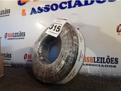 LOTE 315 - 01 ROLO DE CABO FLEXÍVEL 100M 1X 10MM NA COR PRETA(NOVO). (NO ESTADO) ATENÇÃO! FAZER A VISITAÇÃO ANTES DE ARREMATAR, NÃO SABEMOS SE FUNCIONA. LEILÃO NÃO TEM GARANTIA E NEM DEVOLUÇÃO, SUJEITO A POSSÍVEIS AVARIAS VISÍVEIS/OCULTAS E/OU AUSÊNCIA DE COMPONENTES.