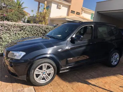 LOTE 635 - 01 I/BMW X3 XDRIVE 35I WX71,  COR PRETA, GASOLINA, ANO 2011/2011(NO ESTADO) (VISITAÇÃO AGENDAR 61-98153-0503) (VEÍCULO EM GOIÂNIA)