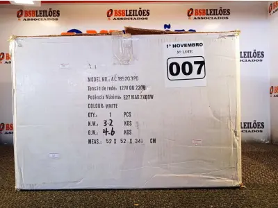 LOTE 007 - 01 PENDENTE TWICE 3420. (NO ESTADO) ATENÇÃO! FAZER A VISITAÇÃO ANTES DE ARREMATAR, NÃO SABEMOS SE FUNCIONA. LEILÃO NÃO TEM GARANTIA E NEM DEVOLUÇÃO, SUJEITO A POSSÍVEIS AVARIAS VISÍVEIS/OCULTAS E/OU AUSÊNCIA DE COMPONENTES.