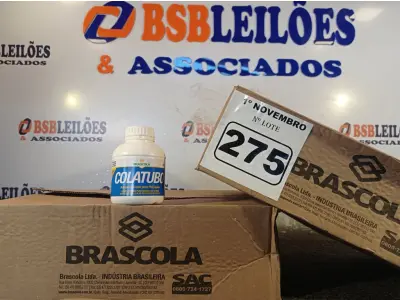 LOTE 275 - 02 CAIXAS COM COLA TUBO ST 175G COM 15 UNIDADES CADA. (NO ESTADO) ATENÇÃO! FAZER A VISITAÇÃO ANTES DE ARREMATAR, NÃO SABEMOS SE FUNCIONA. LEILÃO NÃO TEM GARANTIA E NEM DEVOLUÇÃO, SUJEITO A POSSÍVEIS AVARIAS VISÍVEIS/OCULTAS E/OU AUSÊNCIA DE COMPONENTES.