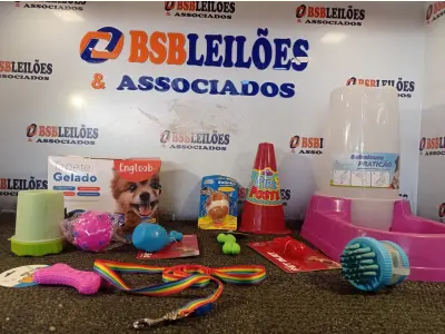 LOTE 075 - 01 KIT DE ACESSÓRIOS PARA PET CONTENDO: COMEDOURO 6,5L, TAPETE GELADO PEQUENO, LAVA PATAS, ESCOVA MASSAGEADORA, OSSINHO PATINHA, PIPI POSTINHO, PET PLAY COXA DE FRANGO, BOLA DE VINIL ROSA, RATINHO VIBRAÇÃO, GUIA ARCO-ÍRIS “M” E PEITORAL ARCO-ÍRIS “M”.  (NO ESTADO) ATENÇÃO! FAZER A VISITAÇÃO ANTES DE ARREMATAR, NÃO SABEMOS SE FUNCIONA. LEILÃO NÃO TEM GARANTIA E NEM DEVOLUÇÃO, SUJEITO A POSSÍVEIS AVARIAS VISÍVEIS/OCULTAS E/OU AUSÊNCIA DE COMPONENTES.