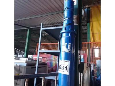 LOTE 631 - 01 BOMBA D’AGUA PARA POÇO ARTESIANO. (NO ESTADO) ATENÇÃO! FAZER A VISITAÇÃO ANTES DE ARREMATAR, NÃO SABEMOS SE FUNCIONA. LEILÃO NÃO TEM GARANTIA E NEM DEVOLUÇÃO, SUJEITO A POSSÍVEIS AVARIAS VISÍVEIS/OCULTAS E/OU AUSÊNCIA DE COMPONENTES.