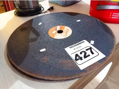 LOTE 427 - 05 DISCOS CLIPPERS: DIÂMETRO 18, ESPECIFICAÇÃO MR-822, RPM 3069. (NO ESTADO) ATENÇÃO! FAZER A VISITAÇÃO ANTES DE ARREMATAR, NÃO SABEMOS SE FUNCIONA. LEILÃO NÃO TEM GARANTIA E NEM DEVOLUÇÃO, SUJEITO A POSSÍVEIS AVARIAS VISÍVEIS/OCULTAS E/OU AUSÊNCIA DE COMPONENTES.