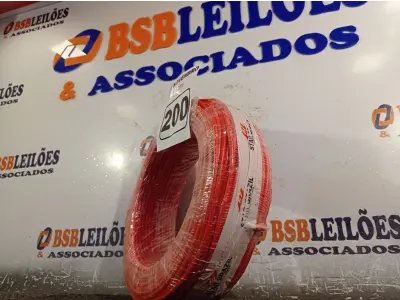 LOTE 200 - 01 ROLO DE CABO FLEXÍVEL 100M 1X4MM NA COR VERMELHA(NOVO). (NO ESTADO) ATENÇÃO! FAZER A VISITAÇÃO ANTES DE ARREMATAR, NÃO SABEMOS SE FUNCIONA. LEILÃO NÃO TEM GARANTIA E NEM DEVOLUÇÃO, SUJEITO A POSSÍVEIS AVARIAS VISÍVEIS/OCULTAS E/OU AUSÊNCIA DE COMPONENTES.