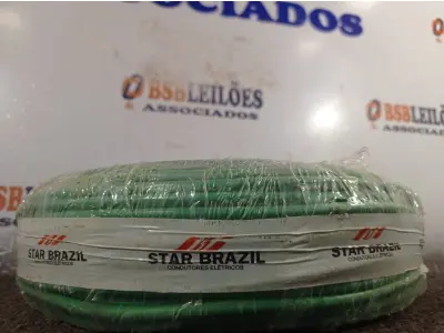 LOTE 260 - 01 ROLO DE CABO FLEXÍVEL 100M 1X10MM NA COR VERDE(NOVO). (NO ESTADO) ATENÇÃO! FAZER A VISITAÇÃO ANTES DE ARREMATAR, NÃO SABEMOS SE FUNCIONA. LEILÃO NÃO TEM GARANTIA E NEM DEVOLUÇÃO, SUJEITO A POSSÍVEIS AVARIAS VISÍVEIS/OCULTAS E/OU AUSÊNCIA DE COMPONENTES.
