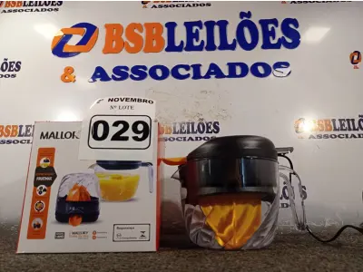 LOTE 029 - 01 ESPREMEDOR FRUITMAX 127V. (NO ESTADO) ATENÇÃO! FAZER A VISITAÇÃO ANTES DE ARREMATAR, NÃO SABEMOS SE FUNCIONA. LEILÃO NÃO TEM GARANTIA E NEM DEVOLUÇÃO, SUJEITO A POSSÍVEIS AVARIAS VISÍVEIS/OCULTAS E/OU AUSÊNCIA DE COMPONENTES.