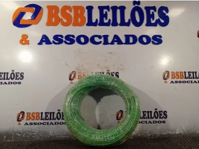 LOTE 120 - 01 ROLO DE CABO FLEXÍVEL 100M 1X4MM NA COR VERDE(NOVO). (NO ESTADO) ATENÇÃO! FAZER A VISITAÇÃO ANTES DE ARREMATAR, NÃO SABEMOS SE FUNCIONA. LEILÃO NÃO TEM GARANTIA E NEM DEVOLUÇÃO, SUJEITO A POSSÍVEIS AVARIAS VISÍVEIS/OCULTAS E/OU AUSÊNCIA DE COMPONENTES.