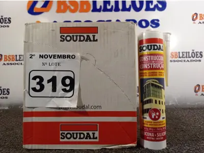 LOTE 319 - 12 TUBOS DE SILICONE NEUTRO PARA CONSTRUÇÃO 340G. (NO ESTADO) ATENÇÃO! FAZER A VISITAÇÃO ANTES DE ARREMATAR, NÃO SABEMOS SE FUNCIONA. LEILÃO NÃO TEM GARANTIA E NEM DEVOLUÇÃO, SUJEITO A POSSÍVEIS AVARIAS VISÍVEIS/OCULTAS E/OU AUSÊNCIA DE COMPONENTES.