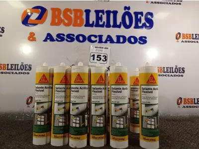 LOTE 153 - 12 TUBOS DE SELANTE ACRÍLICO FLEXÍVEL. (NO ESTADO) ATENÇÃO! FAZER A VISITAÇÃO ANTES DE ARREMATAR, NÃO SABEMOS SE FUNCIONA. LEILÃO NÃO TEM GARANTIA E NEM DEVOLUÇÃO, SUJEITO A POSSÍVEIS AVARIAS VISÍVEIS/OCULTAS E/OU AUSÊNCIA DE COMPONENTES.