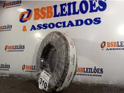 LOTE 310 - 01 ROLO DE CABO FLEXÍVEL 100M 1X10MM NA COR PRETA(NOVO). (NO ESTADO) ATENÇÃO! FAZER A VISITAÇÃO ANTES DE ARREMATAR, NÃO SABEMOS SE FUNCIONA. LEILÃO NÃO TEM GARANTIA E NEM DEVOLUÇÃO, SUJEITO A POSSÍVEIS AVARIAS VISÍVEIS/OCULTAS E/OU AUSÊNCIA DE COMPONENTES.