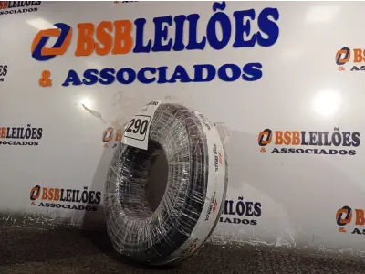 LOTE 290 - 01 ROLO DE CABO FLEXÍVEL 100M 1X10MM NA COR PRETA(NOVO). (NO ESTADO) ATENÇÃO! FAZER A VISITAÇÃO ANTES DE ARREMATAR, NÃO SABEMOS SE FUNCIONA. LEILÃO NÃO TEM GARANTIA E NEM DEVOLUÇÃO, SUJEITO A POSSÍVEIS AVARIAS VISÍVEIS/OCULTAS E/OU AUSÊNCIA DE COMPONENTES.