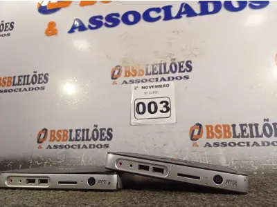 LOTE 003 - 02 TERMINAIS WYSE. (NO ESTADO) ATENÇÃO! FAZER A VISITAÇÃO ANTES DE ARREMATAR, NÃO SABEMOS SE FUNCIONA. LEILÃO NÃO TEM GARANTIA E NEM DEVOLUÇÃO, SUJEITO A POSSÍVEIS AVARIAS VISÍVEIS/OCULTAS E/OU AUSÊNCIA DE COMPONENTES.