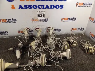 LOTE 531 - 01 LOTE COM VÁRIOS LEITORES DE CÓDIGO DE BARRAS MARCAS E MODELOS DIVERSOS. (NO ESTADO) ATENÇÃO! FAZER A VISITAÇÃO ANTES DE ARREMATAR, NÃO SABEMOS SE FUNCIONA. LEILÃO NÃO TEM GARANTIA E NEM DEVOLUÇÃO, SUJEITO A POSSÍVEIS AVARIAS VISÍVEIS/OCULTAS E/OU AUSÊNCIA DE COMPONENTES.