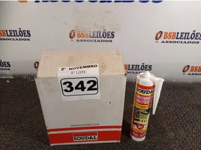 LOTE 342 - 12 TUBOS DE SILICONE NEUTRO PARA CONSTRUÇÃO 340G. (NO ESTADO) ATENÇÃO! FAZER A VISITAÇÃO ANTES DE ARREMATAR, NÃO SABEMOS SE FUNCIONA. LEILÃO NÃO TEM GARANTIA E NEM DEVOLUÇÃO, SUJEITO A POSSÍVEIS AVARIAS VISÍVEIS/OCULTAS E/OU AUSÊNCIA DE COMPONENTES.