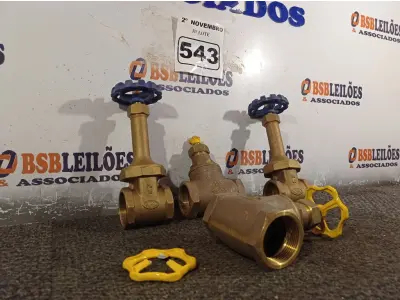 LOTE 543 - 02 REGISTROS BRUTO DE GAVETA DOCOL 1.1/2” E 02 REGISTROS MIPEL DE 40. (NO ESTADO) ATENÇÃO! FAZER A VISITAÇÃO ANTES DE ARREMATAR, NÃO SABEMOS SE FUNCIONA. LEILÃO NÃO TEM GARANTIA E NEM DEVOLUÇÃO, SUJEITO A POSSÍVEIS AVARIAS VISÍVEIS/OCULTAS E/OU AUSÊNCIA DE COMPONENTES.