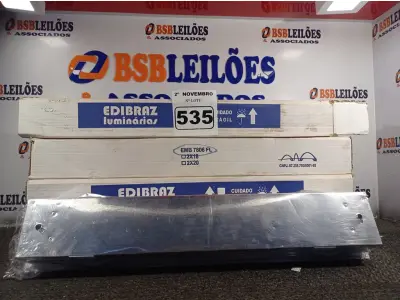 LOTE 535 - 04 LUMINÁRIAS DE EMBUTIR MARCAS EDIBRAZ (NO ESTADO) ATENÇÃO! FAZER A VISITAÇÃO ANTES DE ARREMATAR, NÃO SABEMOS SE FUNCIONA. LEILÃO NÃO TEM GARANTIA E NEM DEVOLUÇÃO, SUJEITO A POSSÍVEIS AVARIAS VISÍVEIS/OCULTAS E/OU AUSÊNCIA DE COMPONENTES.