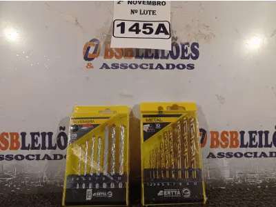 LOTE 145 - 02 KIT’S DE BROCAS. (NO ESTADO) ATENÇÃO! FAZER A VISITAÇÃO ANTES DE ARREMATAR, NÃO SABEMOS SE FUNCIONA. LEILÃO NÃO TEM GARANTIA E NEM DEVOLUÇÃO, SUJEITO A POSSÍVEIS AVARIAS VISÍVEIS/OCULTAS E/OU AUSÊNCIA DE COMPONENTES.