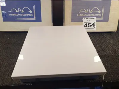 LOTE 454 - 03 LUMINÁRIAS DE EMBUTIR MARCA EDIBRAZ CÓD. 1504. (NO ESTADO) ATENÇÃO! FAZER A VISITAÇÃO ANTES DE ARREMATAR, NÃO SABEMOS SE FUNCIONA. LEILÃO NÃO TEM GARANTIA E NEM DEVOLUÇÃO, SUJEITO A POSSÍVEIS AVARIAS VISÍVEIS/OCULTAS E/OU AUSÊNCIA DE COMPONENTES.