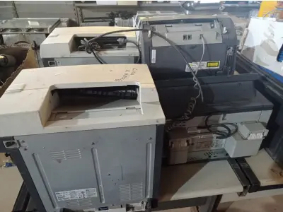 LOTE 452 - 01 APARELHO DE FAX E 03 IMPRESSORAS MARCAS E MODELOS DIVERSOS. (NO ESTADO) ATENÇÃO! FAZER A VISITAÇÃO ANTES DE ARREMATAR, NÃO SABEMOS SE FUNCIONA. LEILÃO NÃO TEM GARANTIA E NEM DEVOLUÇÃO, SUJEITO A POSSÍVEIS AVARIAS VISÍVEIS/OCULTAS E/OU AUSÊNCIA DE COMPONENTES.