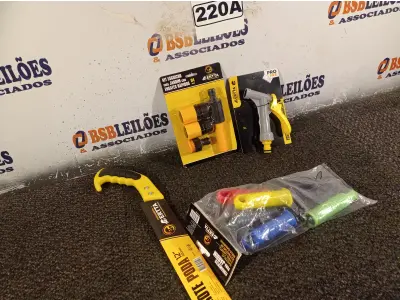 LOTE 220 - 01 KIT PARA JARDINAGEM. (NO ESTADO) ATENÇÃO! FAZER A VISITAÇÃO ANTES DE ARREMATAR, NÃO SABEMOS SE FUNCIONA. LEILÃO NÃO TEM GARANTIA E NEM DEVOLUÇÃO, SUJEITO A POSSÍVEIS AVARIAS VISÍVEIS/OCULTAS E/OU AUSÊNCIA DE COMPONENTES.